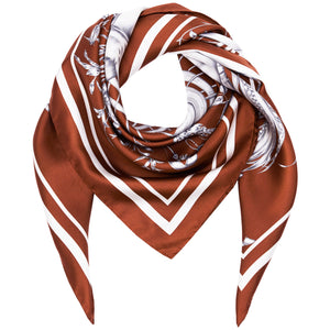 PRE-ORDER: La Femme Silk Scarf Rust