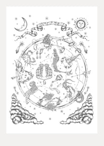 Astrology Art Print (Feature all zodiac signs)