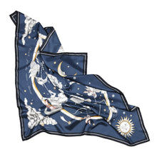 Astrology Silk Scarf Blue - Emma Fällman Stockholm