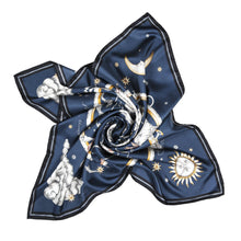 Astrology Silk Scarf Blue - Emma Fällman Stockholm