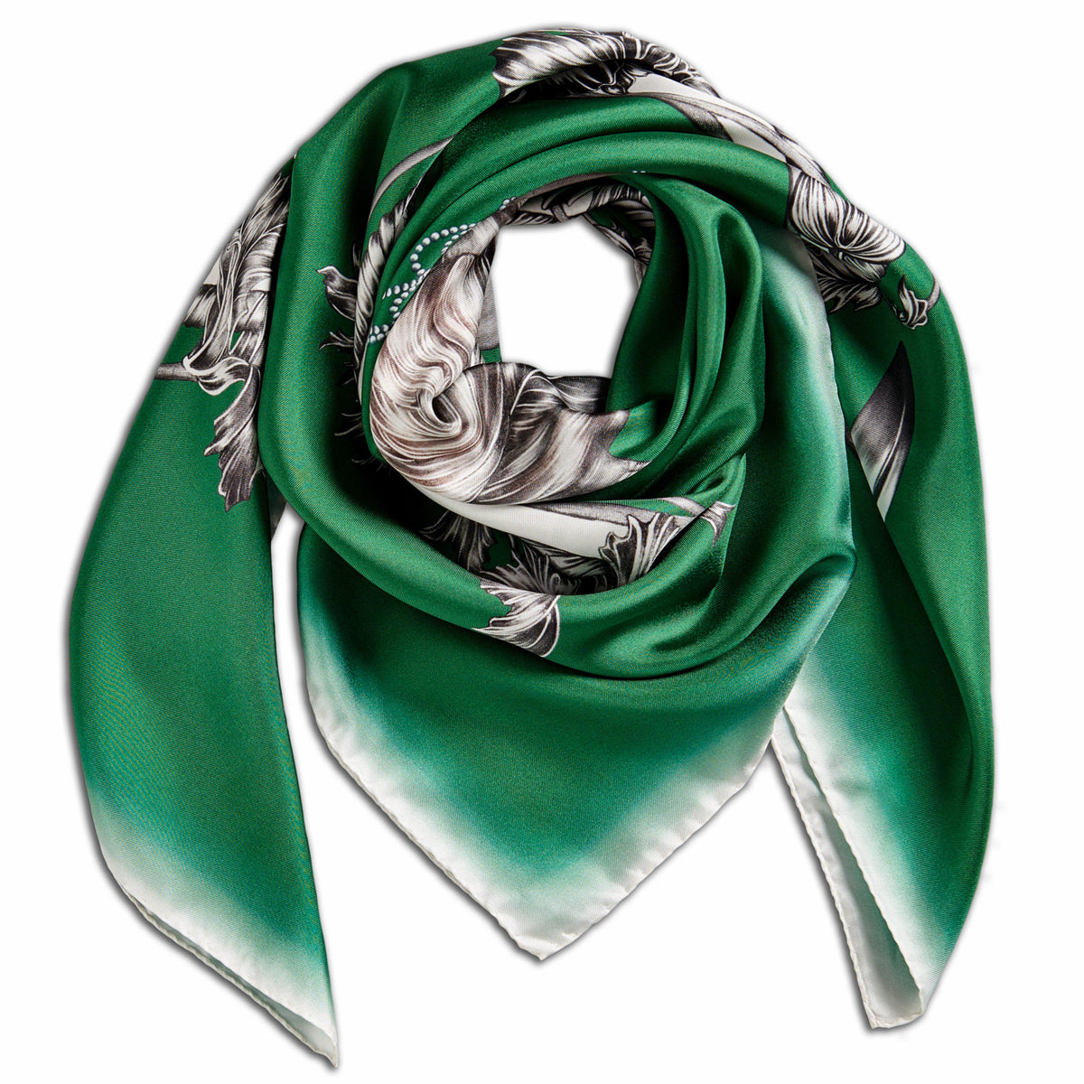 Green Cherub Silk Scarf main image 0